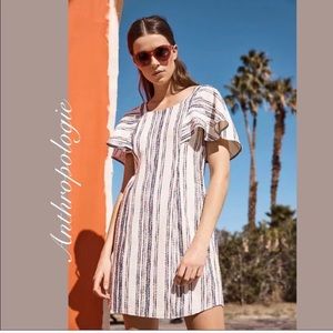 Anthropologie Ruffle-Sleeved Dress